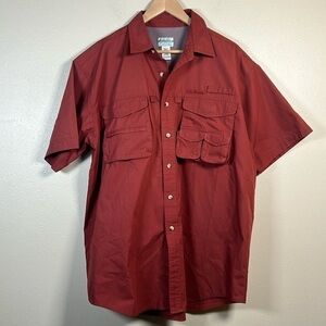 LL Bean Buzz Off Outdoor Camping Fishing Mens Shirt Size Large